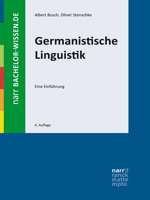 cover image of Germanistische Linguistik